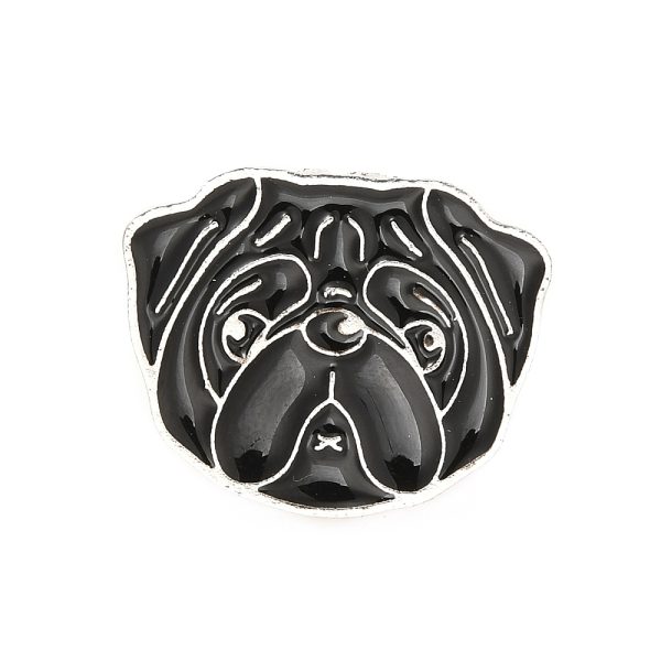 Κονκάρδα pin κεφάλι σκύλου Pug