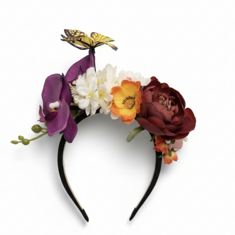 Χειροποίητη στέκα Las Brujas Aurora με πλούσια floral διακόσμηση