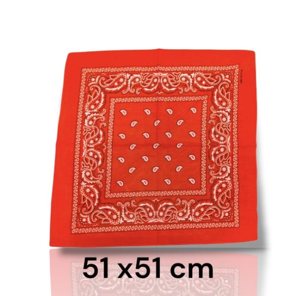 Μπαντάνα λαχούρι 100% βαμβακερή 51x51 cm – για λαιμό, μαλλιά ή κολιέ με charms