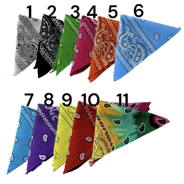 Μπαντάνα λαχούρι 100% βαμβακερή 51x51 cm – για λαιμό, μαλλιά ή κολιέ με charms