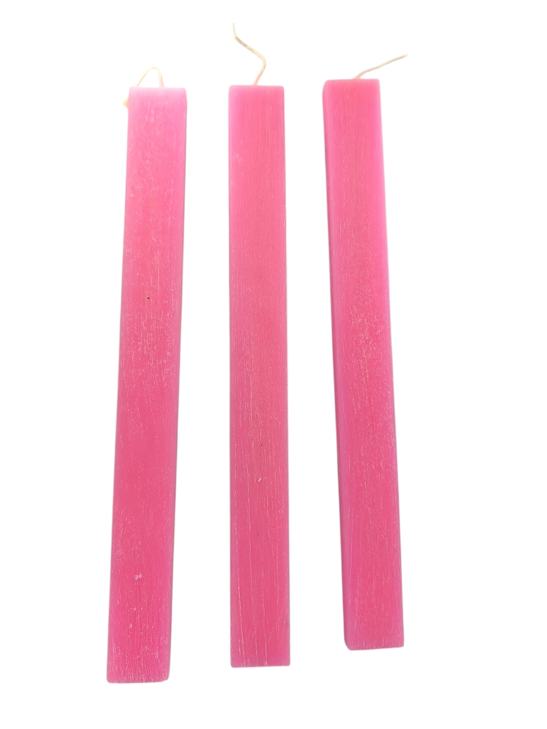 🕯 Πλακέ Αρωματικό Κερί για Πασχαλινή Λαμπάδα – ξυστή 28εκ -1τμχ(mc_1) 9 αρωματικό κερί για λαμπάδα εντονο ροζ