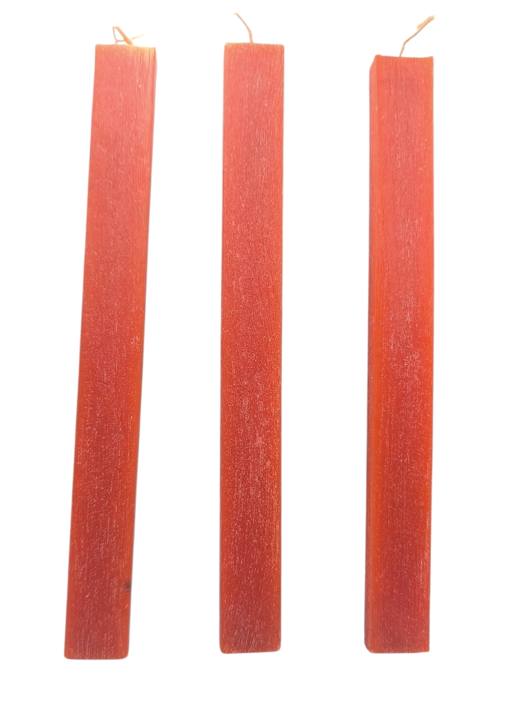 🕯 Πλακέ Αρωματικό Κερί για Πασχαλινή Λαμπάδα – ξυστή 28εκ -1τμχ(mc_1) 10 αρωματικό κερί για λαμπάδα κόκκινο