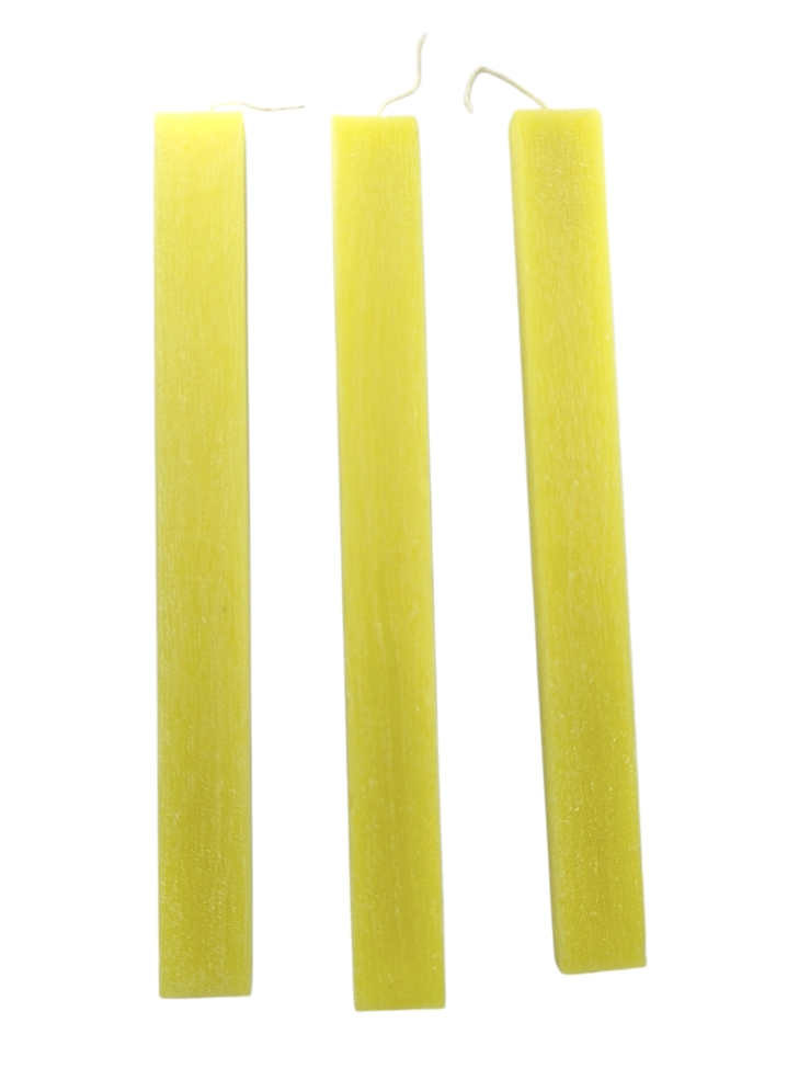 🕯 Πλακέ Αρωματικό Κερί για Πασχαλινή Λαμπάδα – ξυστή 28εκ -1τμχ(mc_1) 11 αρωματικό κερί για λαμπάδα κίτρινο