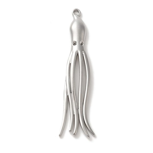 Charm χταπόδι από ανοξείδωτο ατσάλι 304 με τρύπα 1.3mm