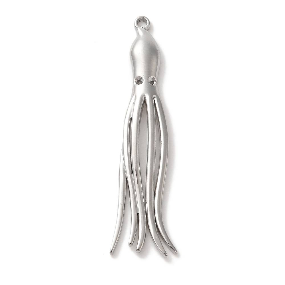 Charm χταπόδι από ανοξείδωτο ατσάλι 304 με τρύπα 1.3mm