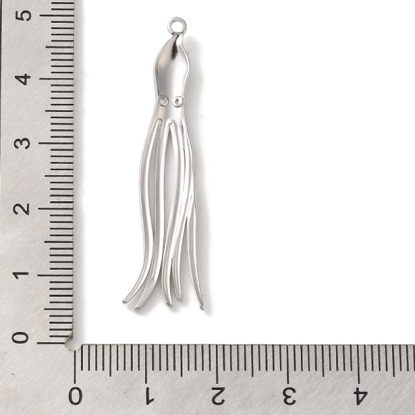 Charm χταπόδι από ανοξείδωτο ατσάλι 304 με τρύπα 1.3mm