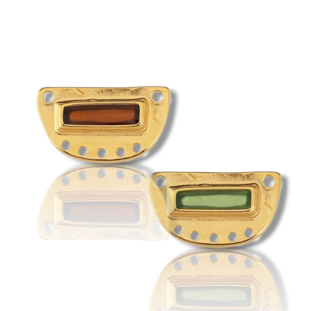 Επίχρυσο Κρεμαστό συνδετικό στοιχείο με καστόνι - 1τμχ (pf_015295) 20 Επίχρυσο Κρεμαστό συνδετικό στοιχείο με καστόνι