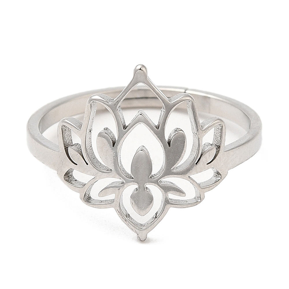 ατσάλινο δαχτυλίδι lotus