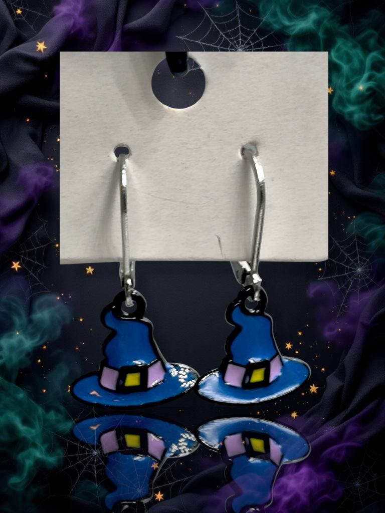 Σκουλαρίκια Halloween witch hat