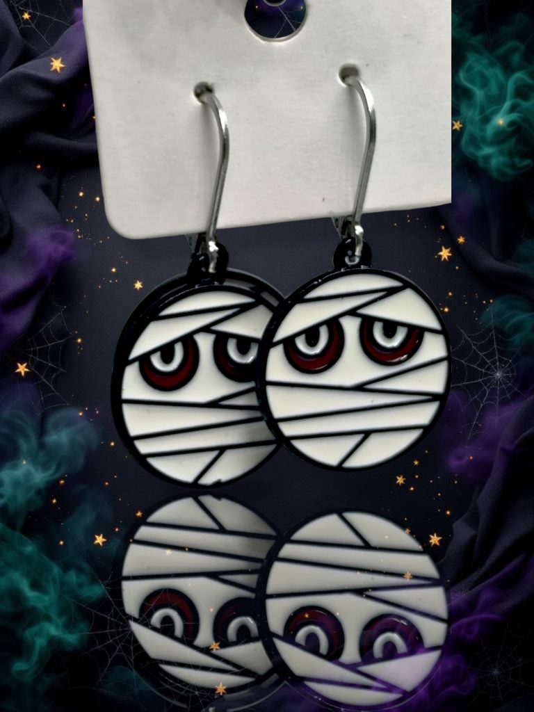 halloween σκουλαρίκια μούμια