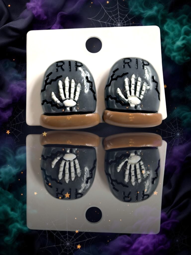 σκουλαρίκια halloween ταφόπλακα