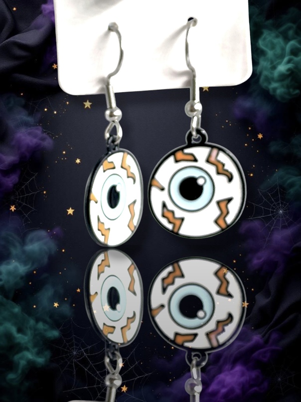 σκουλαρίκια halloween eyeball