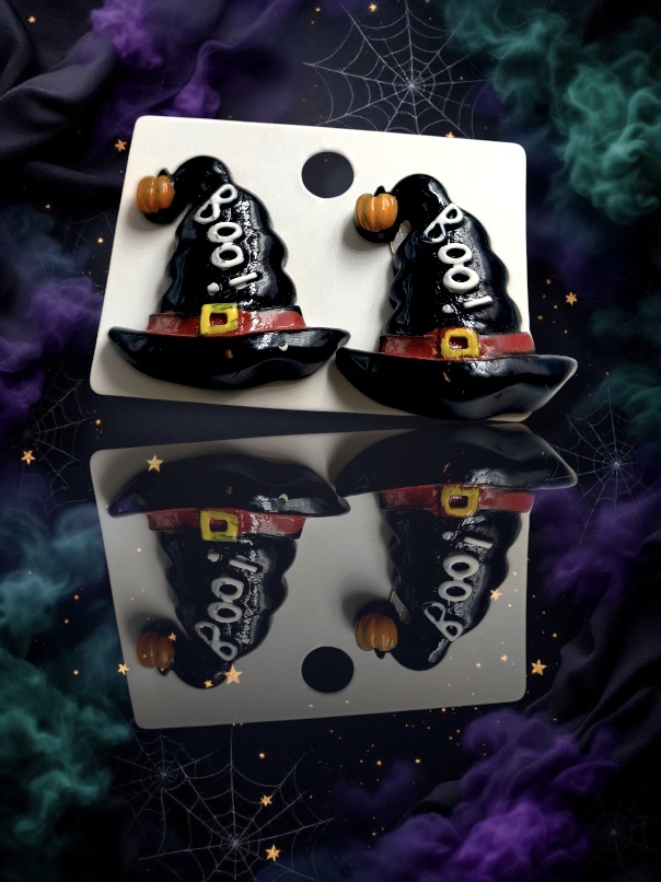 σκουλαρίκια halloween hat