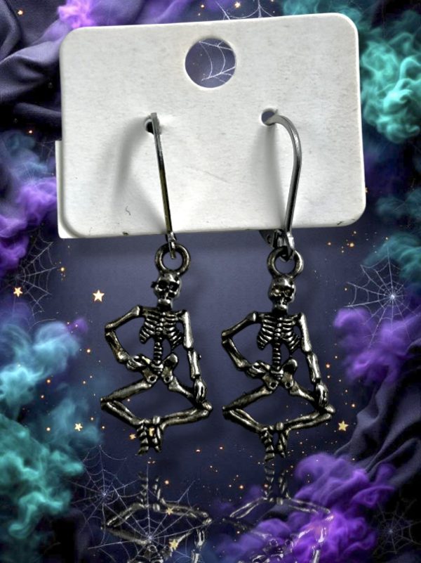 Σκουλαρίκια Halloween Σκελετός
