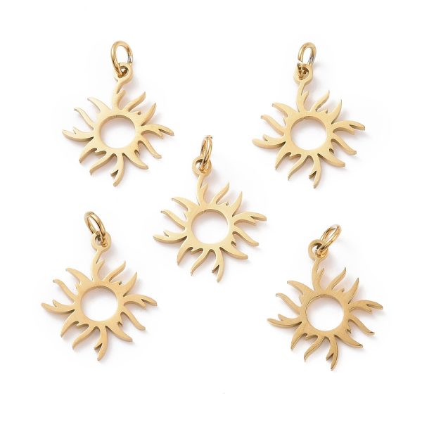 201 Stainless Steel Solar Eclipse Pendants