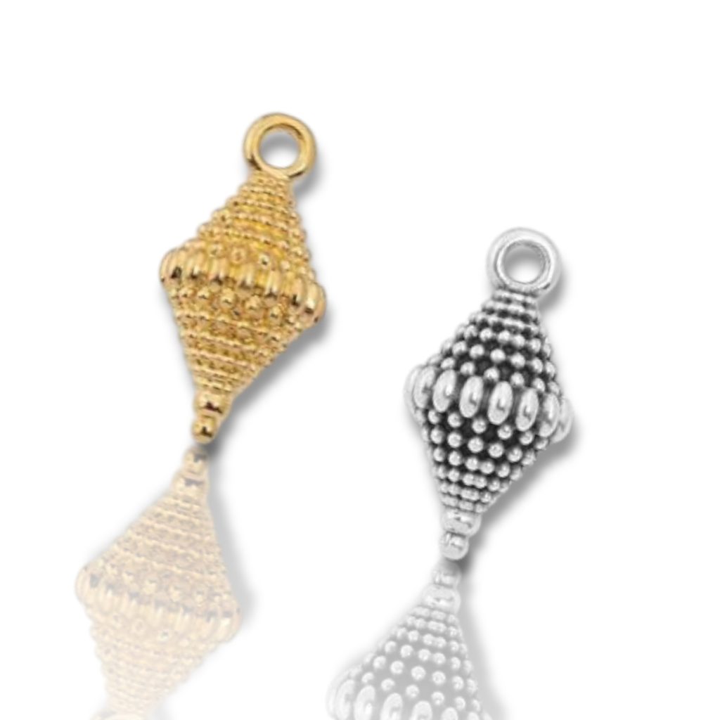 Κρεμαστό Στοιχείο έθνικ ρόμβος Επίχρυσο ή Επάργυρο - 2τμχ (pf_015270) 13 015282 00 12 l 3