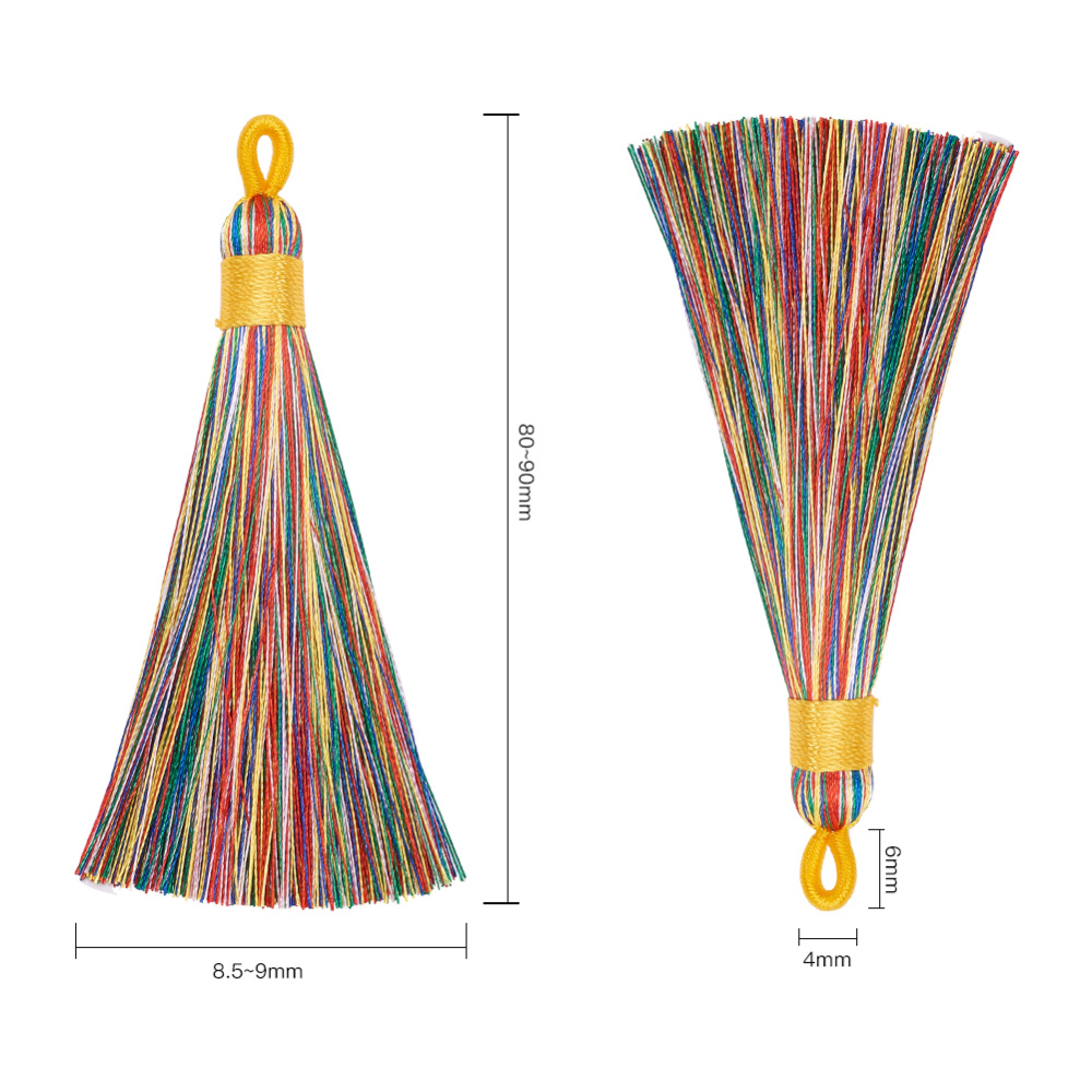 Νάιλον Φούντες –πολύχρωμο– 2 τεμάχια(AJEW-S059-11) 2 c9da8413 0d9d 42c7 9988 35aaee814d7f