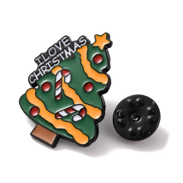 pin I love Christmas tree