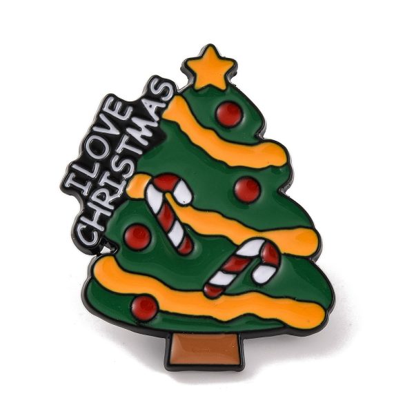 pin I love Christmas tree