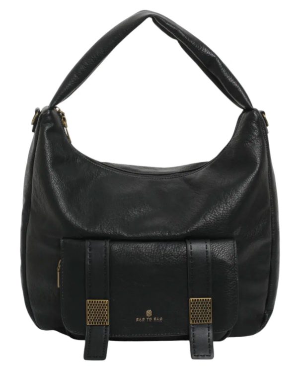 Τσάντα ώμου γυναικεία μαύρη BagToBag BTB0014