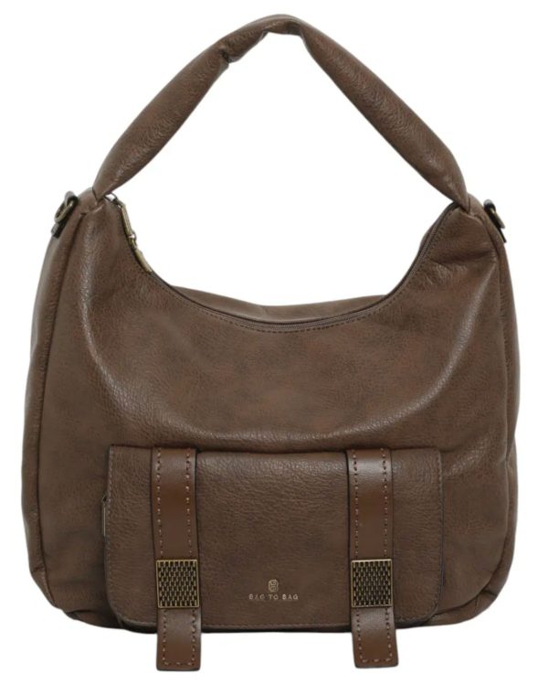 Τσάντα ώμου γυναικεία καφέ BagToBag BTB0014