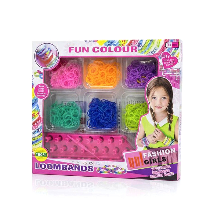 Σετ Loom Bands Fun Colour – πολύχρωμα λαστιχάκια για δημιουργία βραχιολιών DIY για παιδιά