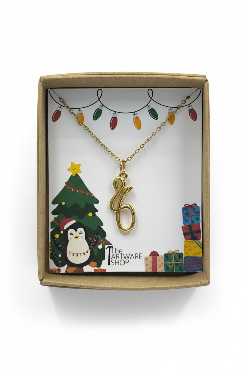 Γούρι 2026 – Επίχρυσο κολιέ με ατσάλινη αλυσίδα 1 κολιέ γούρι για το 26