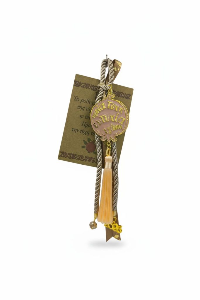 γούρι ρόδι με ευχές