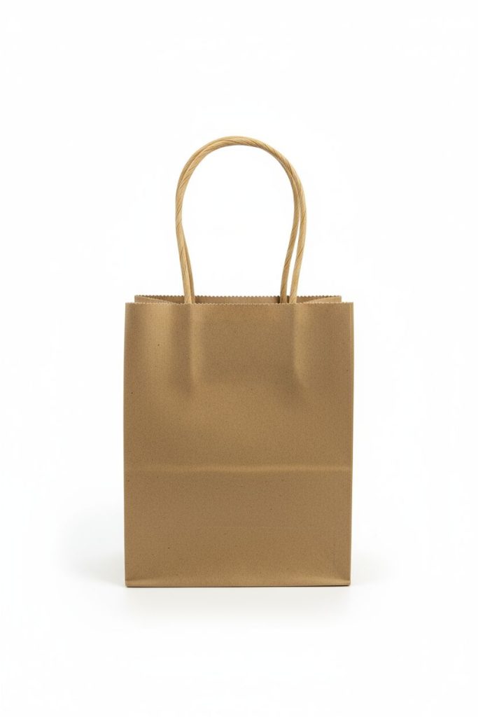 Σακουλάκι δώρου kraft με στριφτό χερούλι