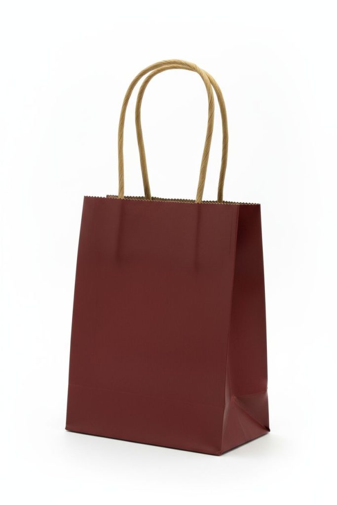 Σακουλάκι δώρου kraft πράσινο με στριφτό χερούλι