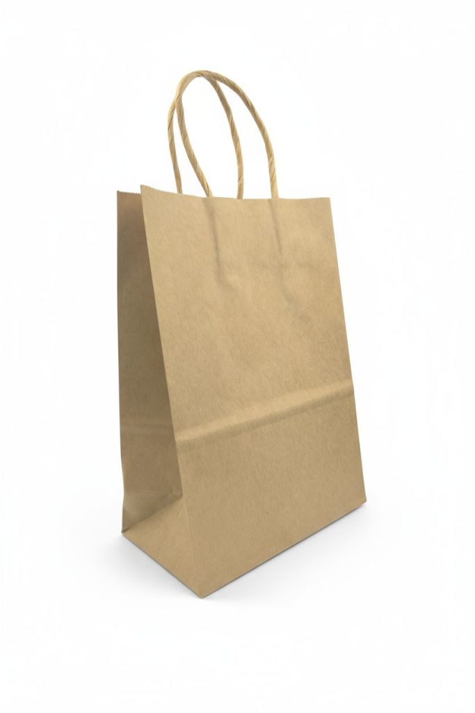 Σακουλά δώρου kraft με στριφτό χερούλι