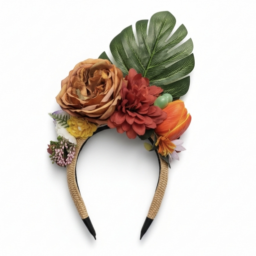 Χειροποίητη στέκα Las Brujas Catalina με τροπική floral διακόσμηση