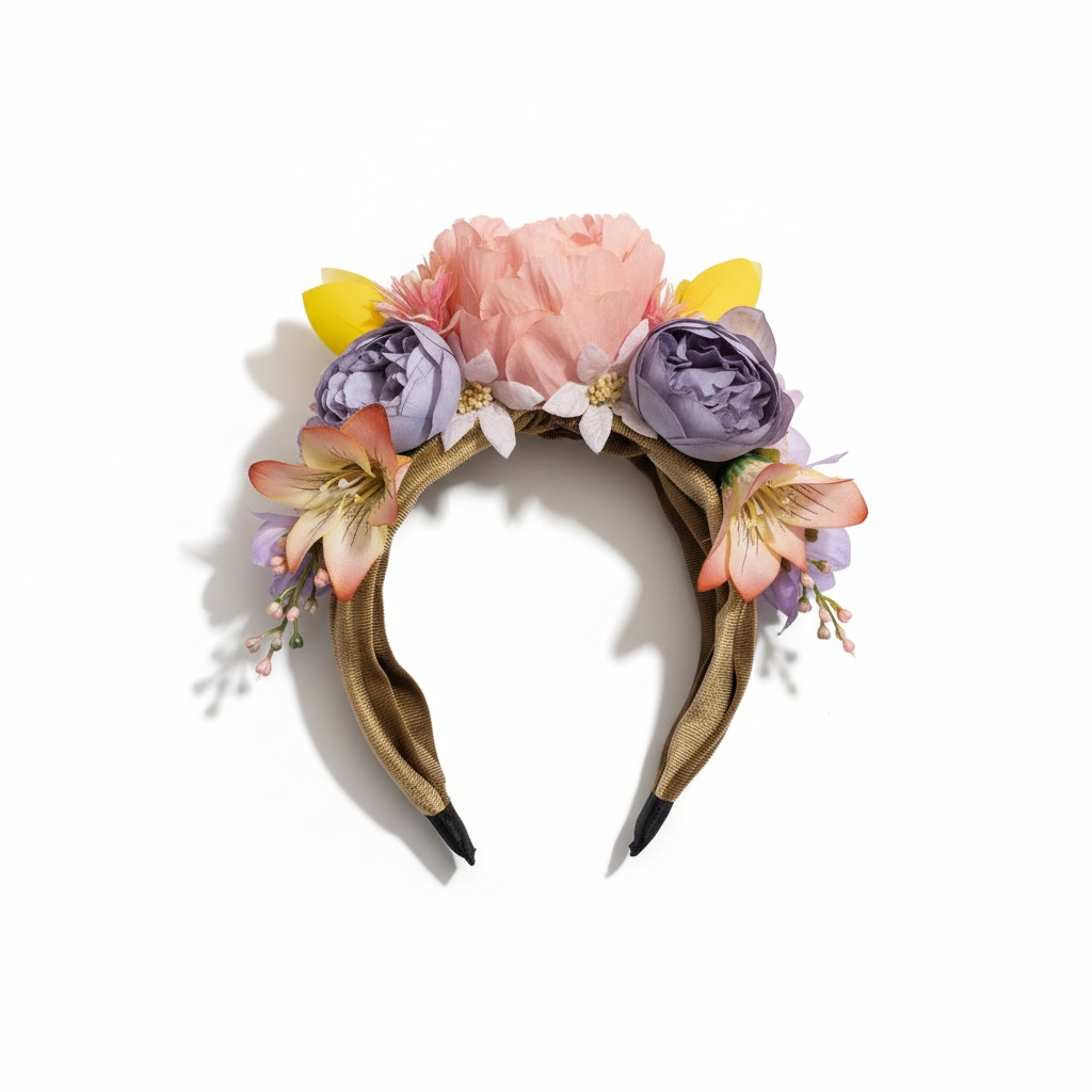 Χειροποίητη στέκα Las Brujas Lucia με παστέλ floral διακόσμηση