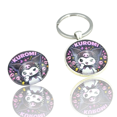 Μπρελόκ Kuromi ή σκέτο γυαλάκι