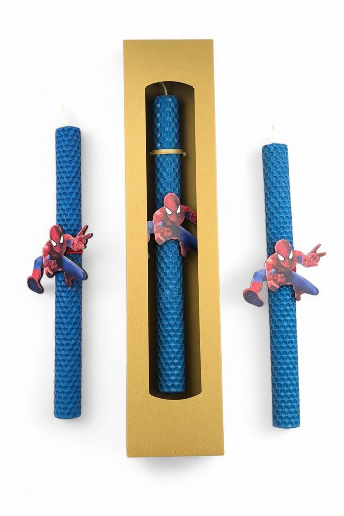Λαμπάδα Spider-Man από φυσικό μελισσοκέρι