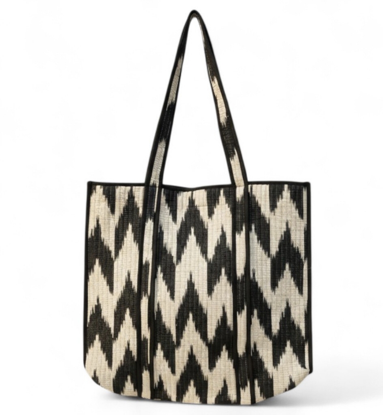 Βαμβακερή Tote Bag Black wave 22 Βαμβακερή Tote Bag Black wave