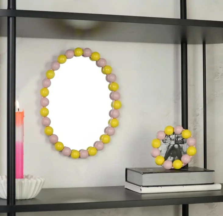 Κορνίζα Φωτογραφίας Bubble Yellow/Pastel Pink 14.5x14.5cm 2 Κορνίζα φωτογραφίας Bubble σε κίτρινο και pastel ροζ χρώμα 14.5x14.5cm