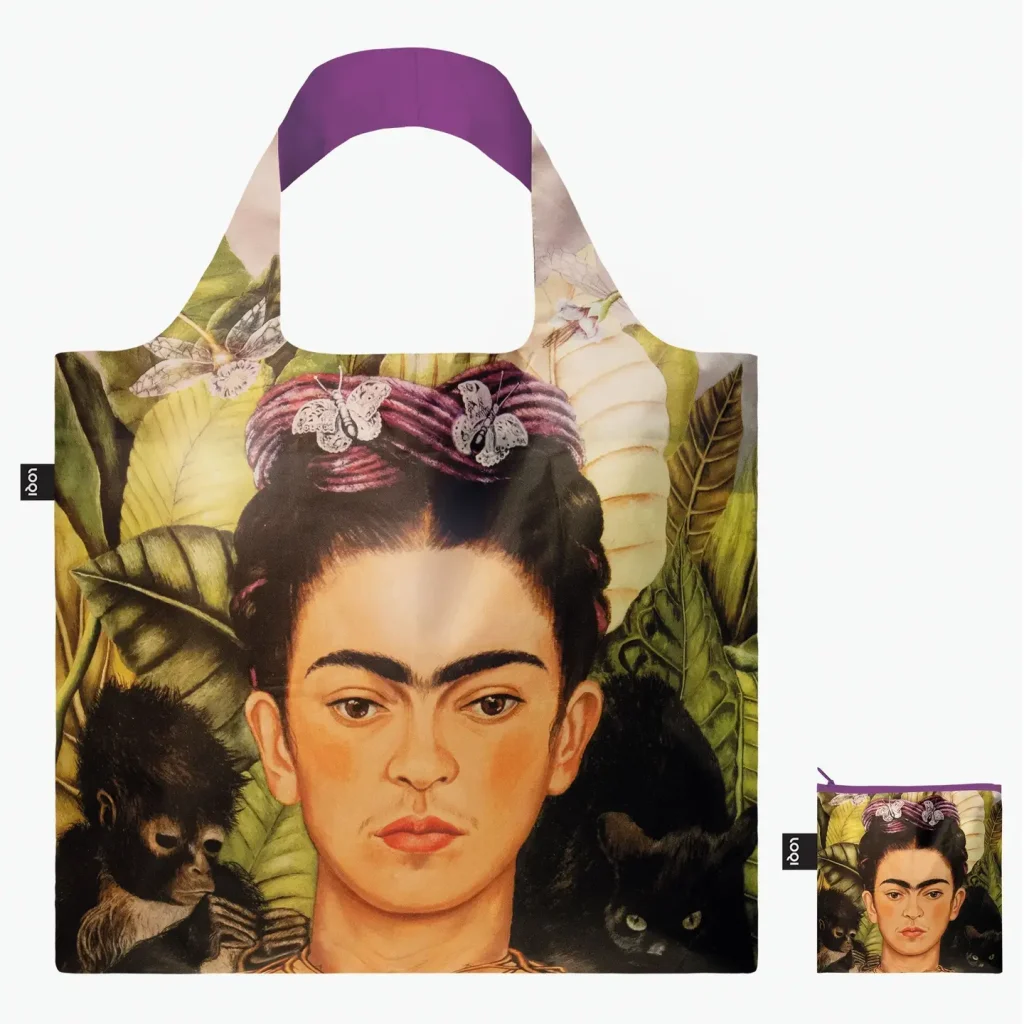 LOQI Τσάντα Ανακυκλωμένη Frida Kahlo Self-Portrait with Hummingbird