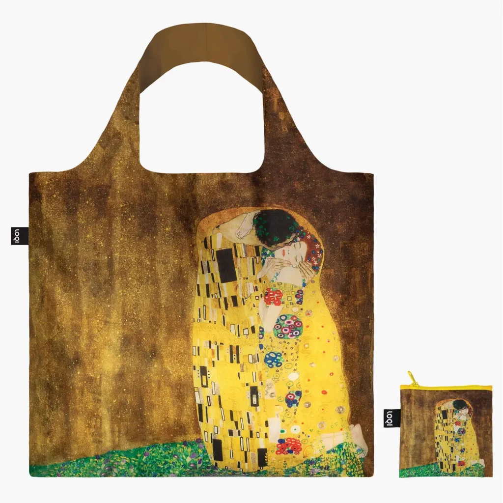 LOQI Τσάντα Ανακυκλωμένη Gustav Klimt The Kiss