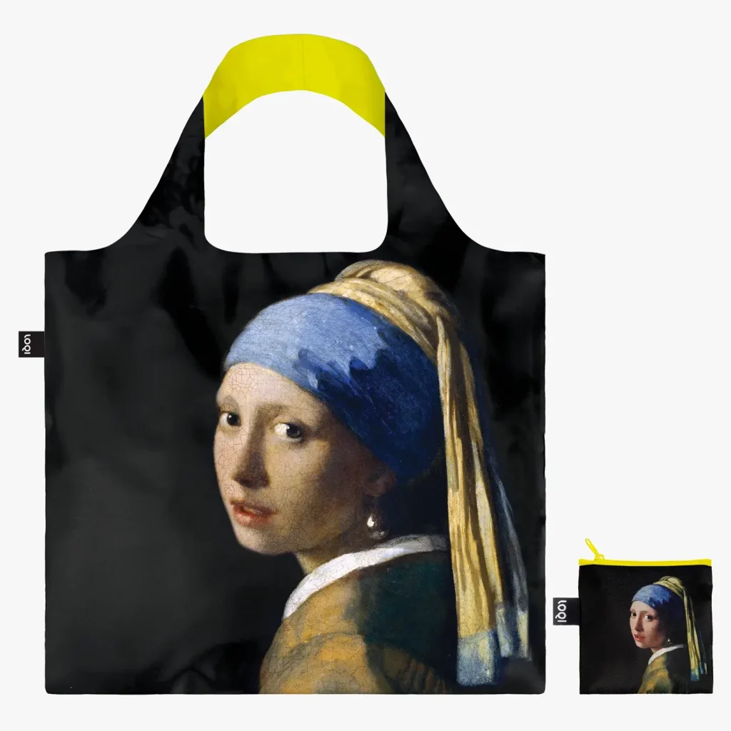 LOQI Τσάντα Ανακυκλωμένη Vermeer Girl with a Pearl Earring Neon
