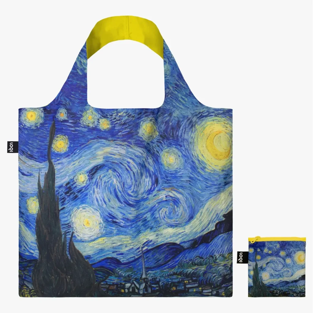 Ανακυκλωμένη τσάντα LOQI με σχέδιο Starry Night του Vincent van Gogh